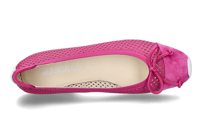 Mania ballerina PERFORATO CAMOSCIO-pink