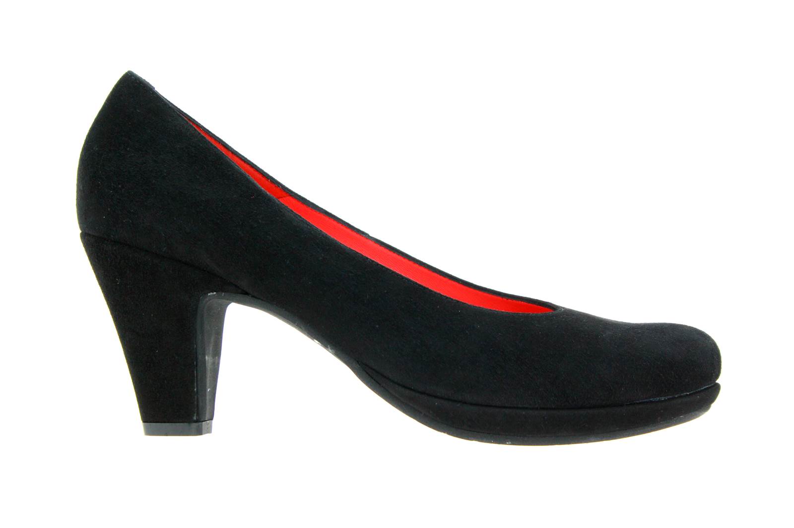 Pas de rouge pumps CAMOSCIO NERO