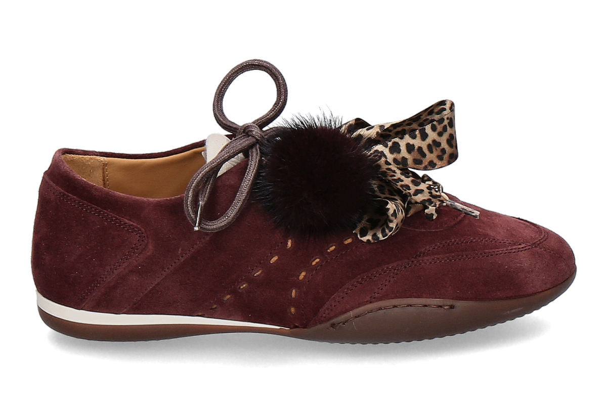 Meline sneaker BERLINO VELOURS - burgundy/red