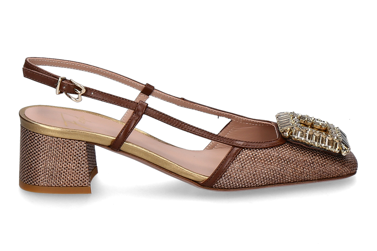 Roberto Festa slingback pumps LORENZA- farro/ marrone/ brown