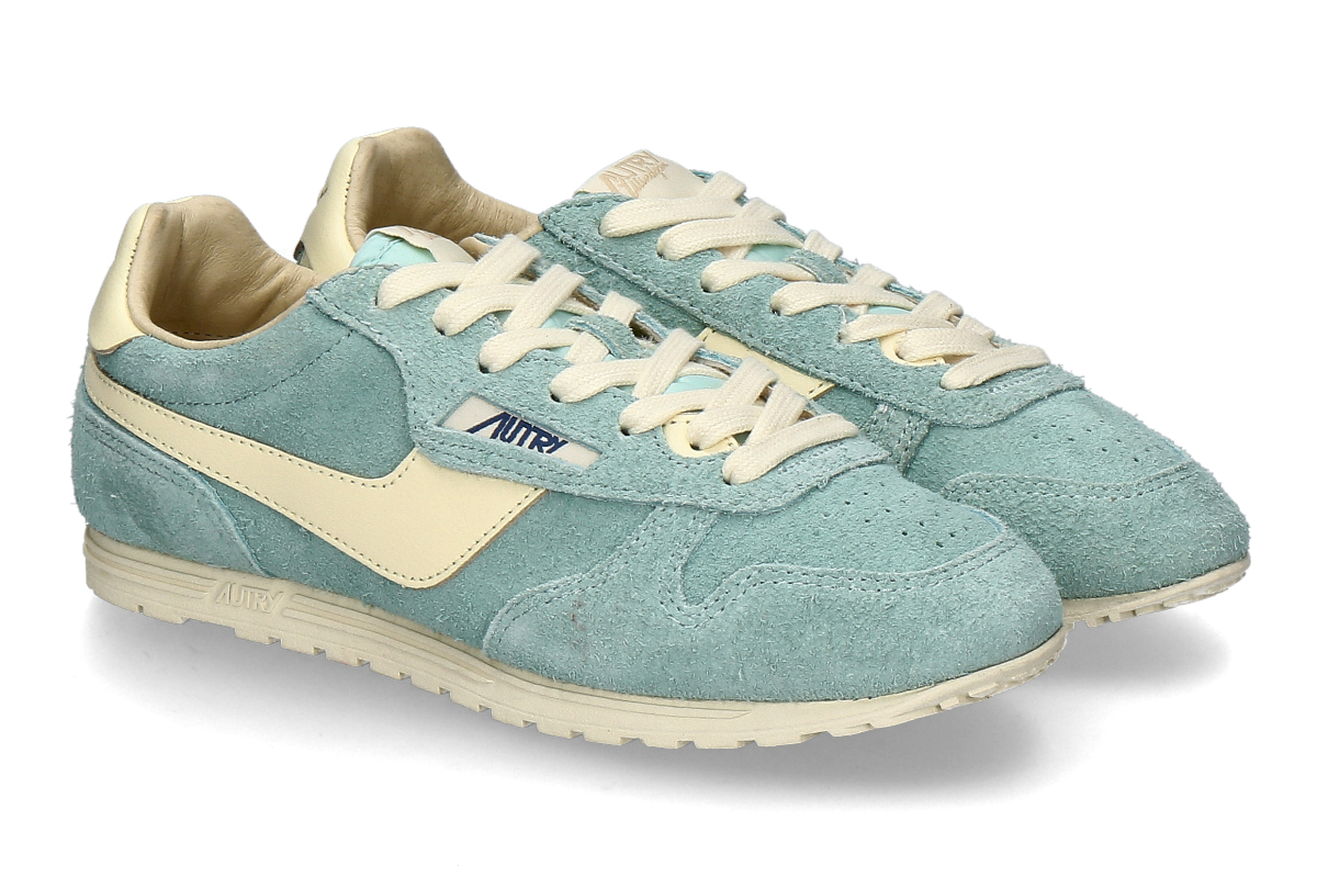 Autry women's- sneaker WINDSPIN SUEDE UB32- jasmine/ rutabaga- light blue