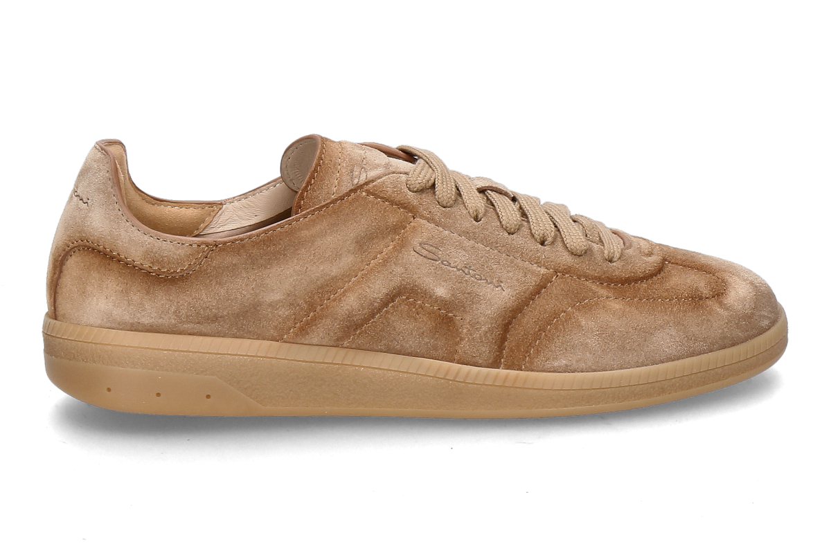 Santoni women's sneaker OLY CUBE VELOURS- braun/ mittelbraun 