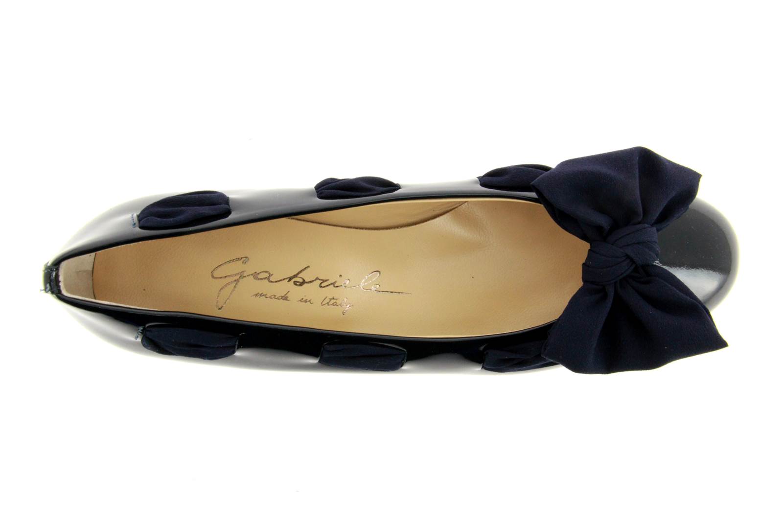 Gabriele ballerina SETA BLU VERNICE