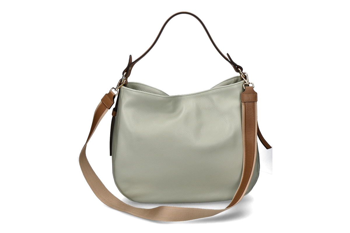 Gianni Notaro bucket bag- tan-mare/ brown-mint