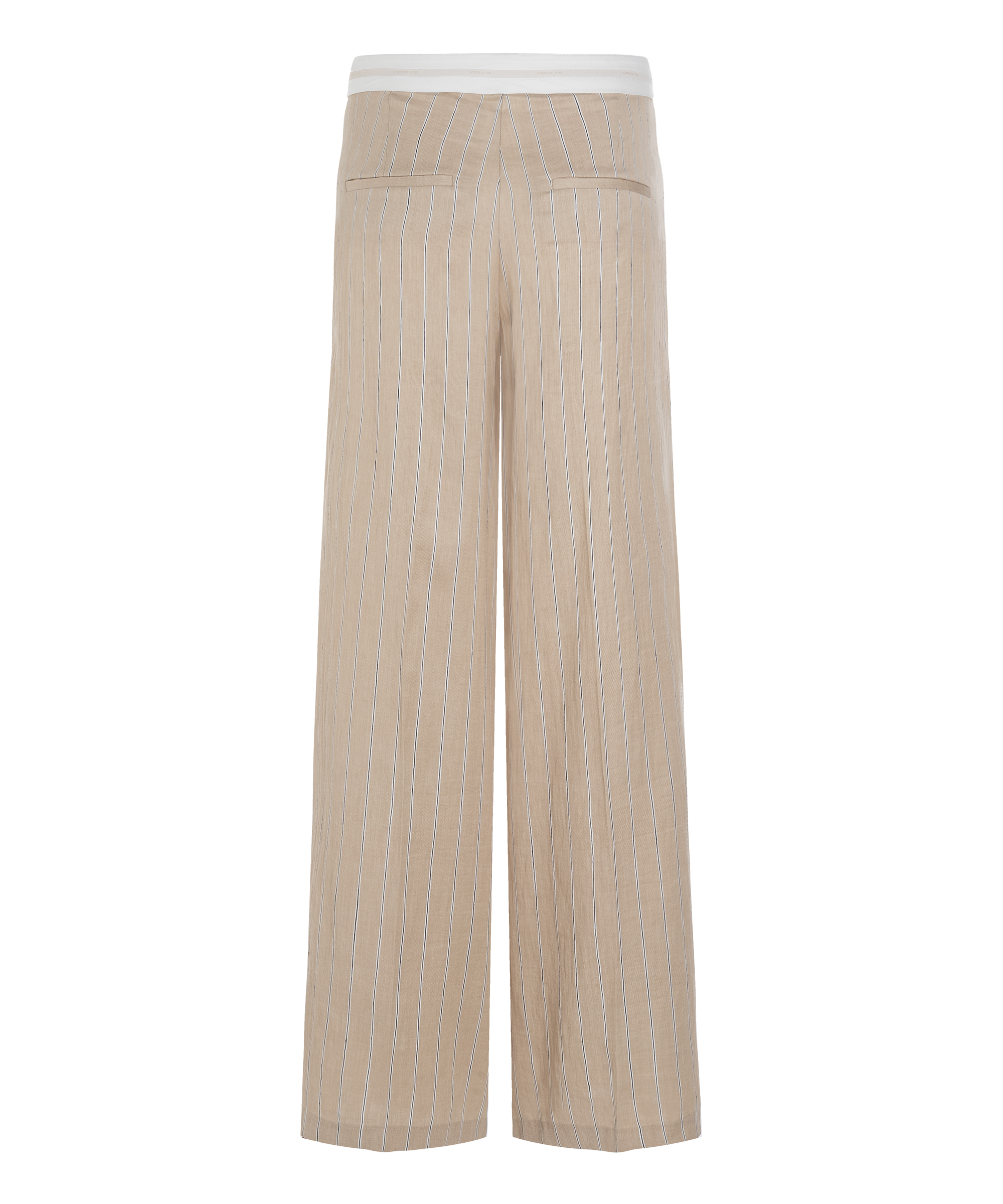 Cambio Stoffhose ANNY WAISTBAND- creme stripe