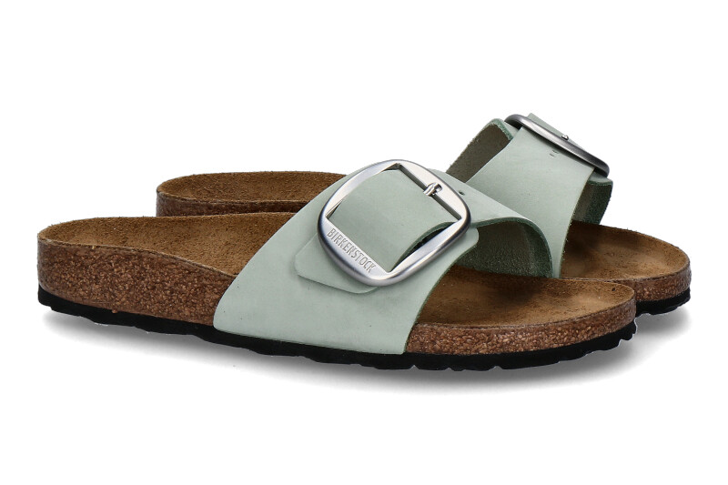 Birkenstock mules MADRID BIG BUCKLE MATCHA SCHMALE WEITE