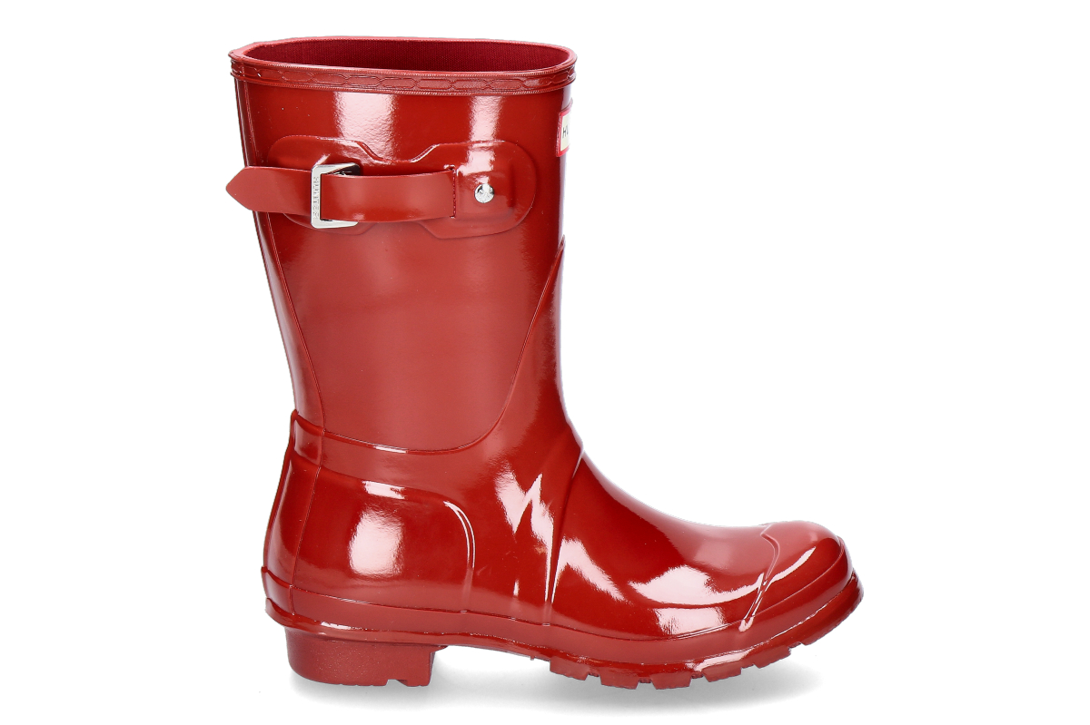 Hunter Damen- Regenstiefel ORIGINAL SHORT GLOSS BOOT- military red_892900046_3