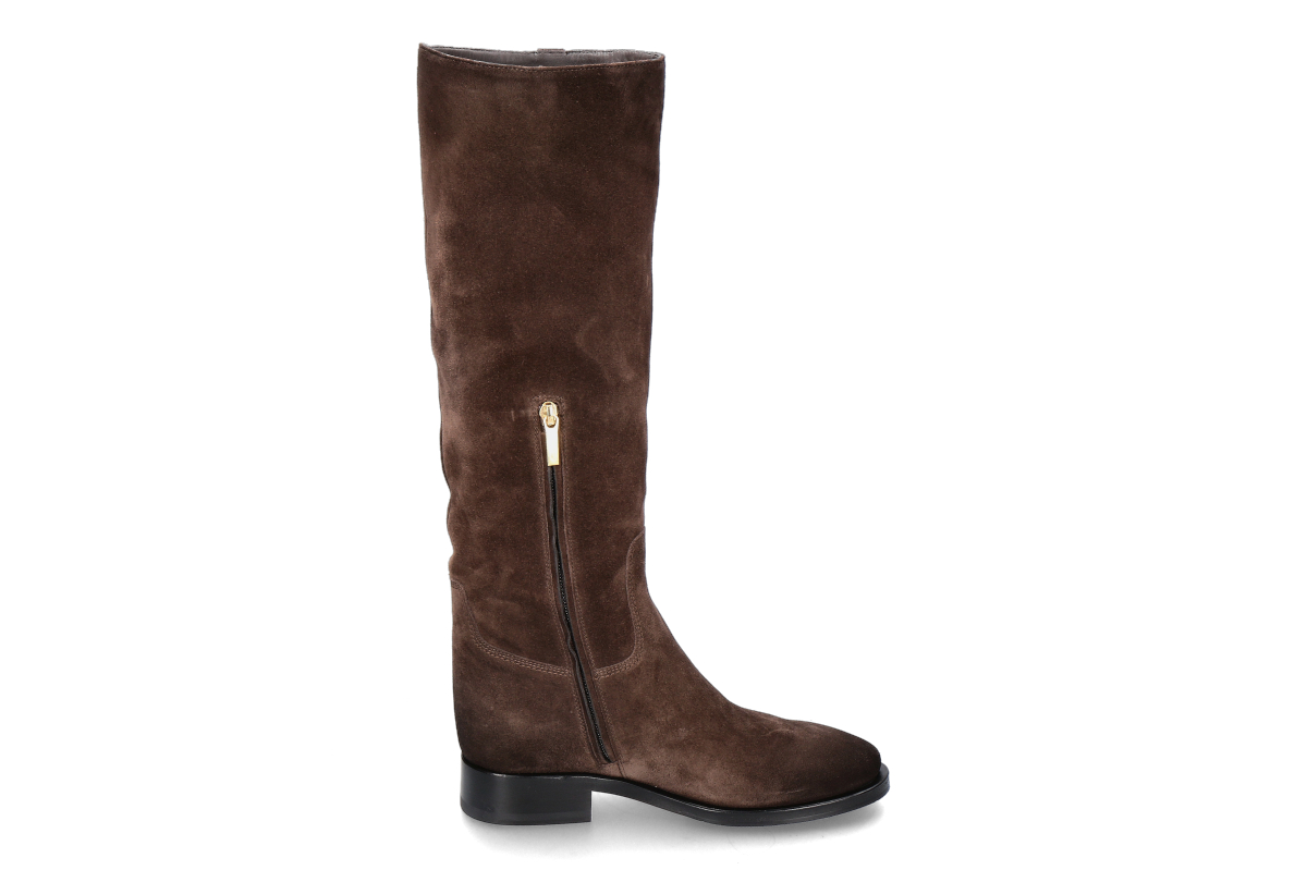 Santoni Damen- Reiterstiefel HERMIBO VELOURS- dark brown_253300261_4 Santoni Damen- Reiterstiefel HERMIBO VELOURS- dark brown_253300261_4
