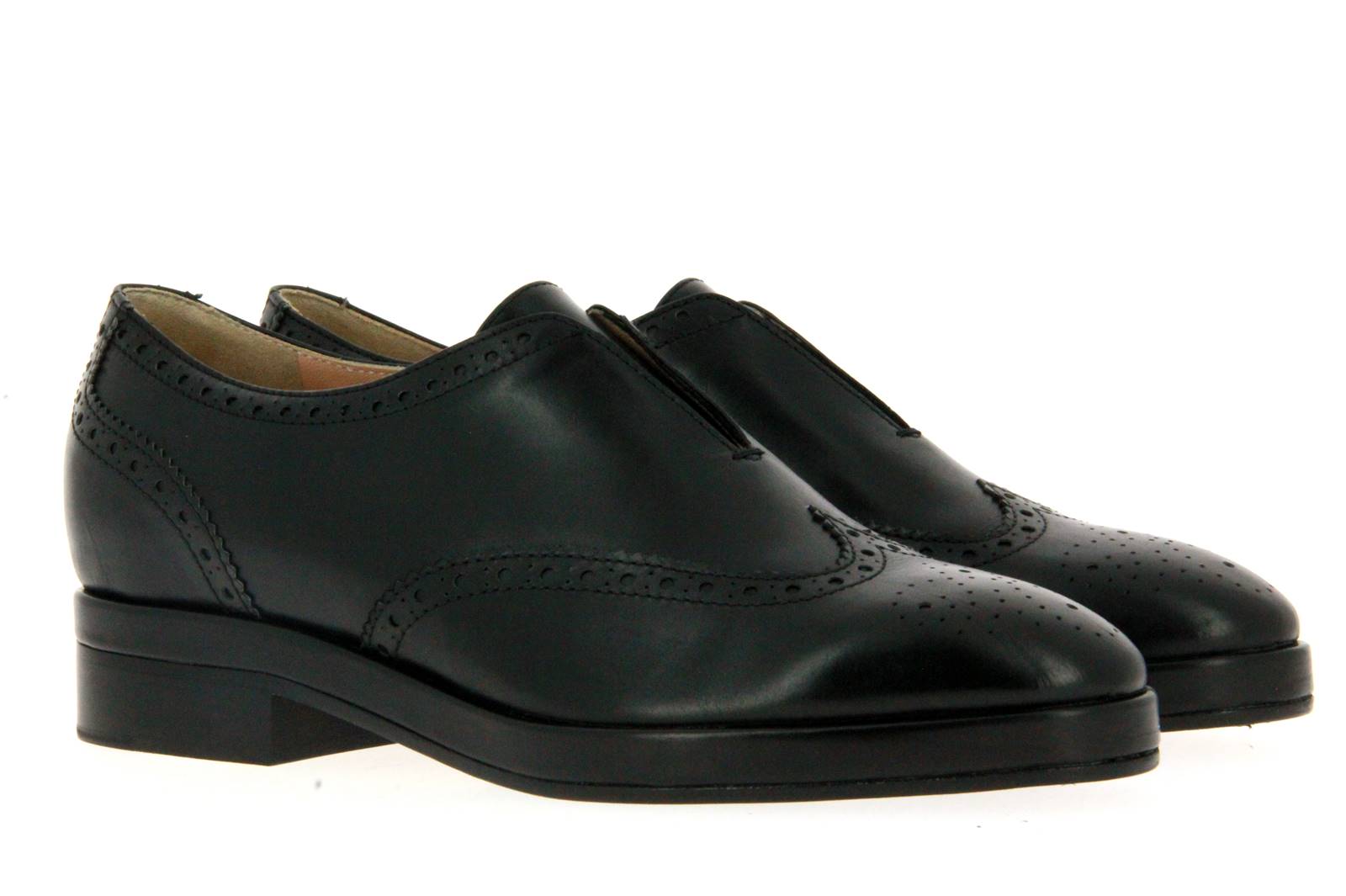 Unützer women's - brogue VITELLO NERO