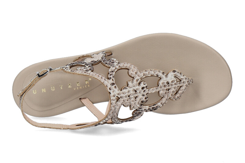 Unützer sandals PITONE ROCCIA