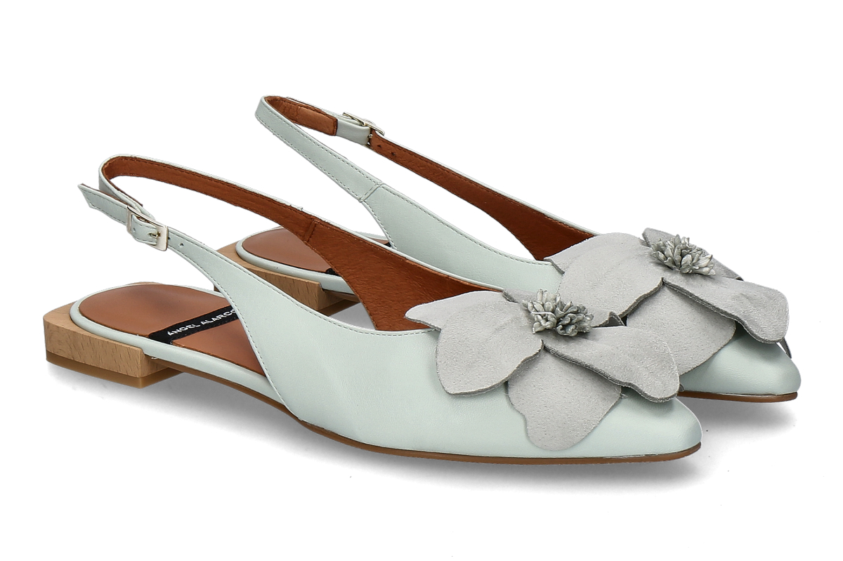 Angel Alarcon slingback ballerina FIORA- celadon/ mint green