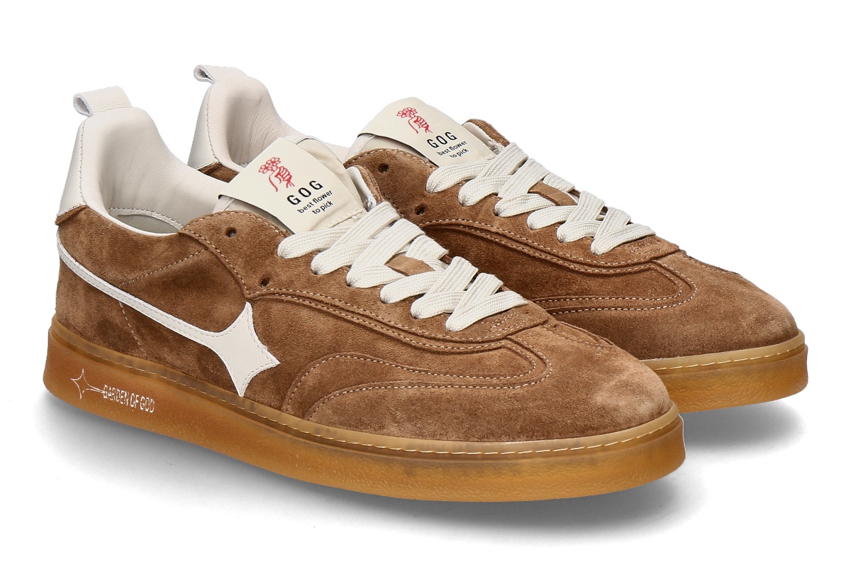  Garden of God men's sneaker EARTH SUEDE- dark beige/ mittelbraun 