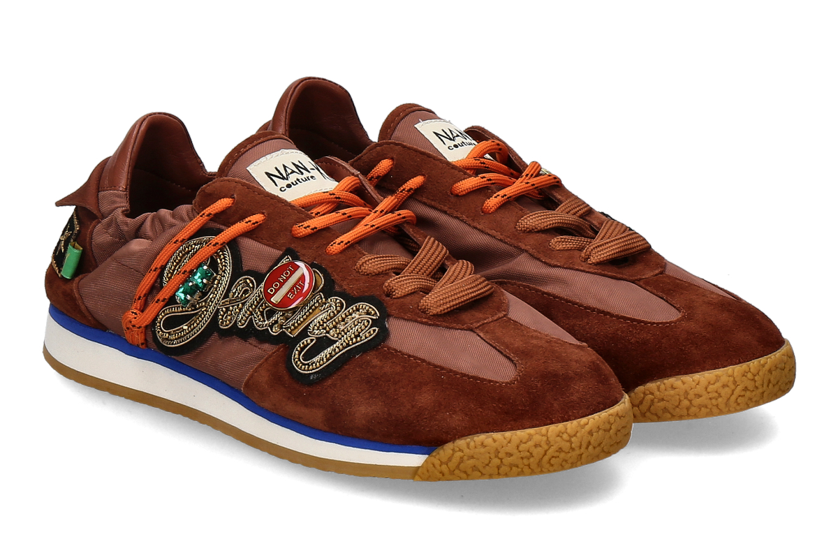 Nan-Ku Couture women's- sneaker EDX- coffee/ brown
