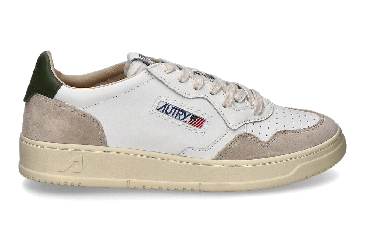 Autry men's sneakers MEDALIST SUEDE LS17 - white/green