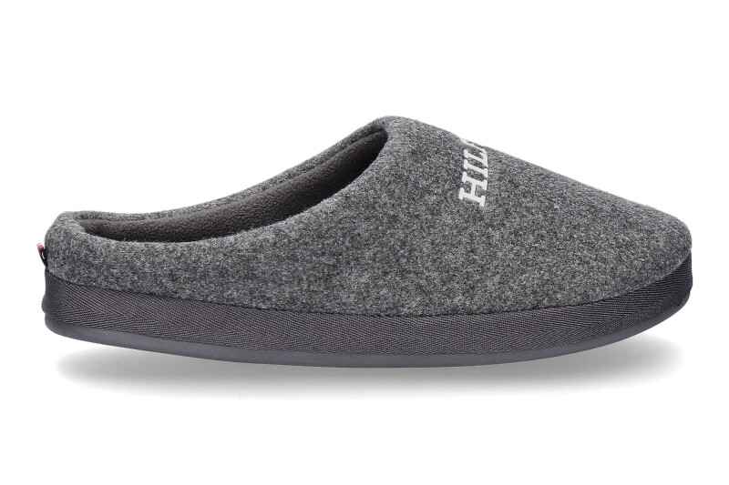 Tommy Hilfiger men's house shoes WARM FELT -dark ash