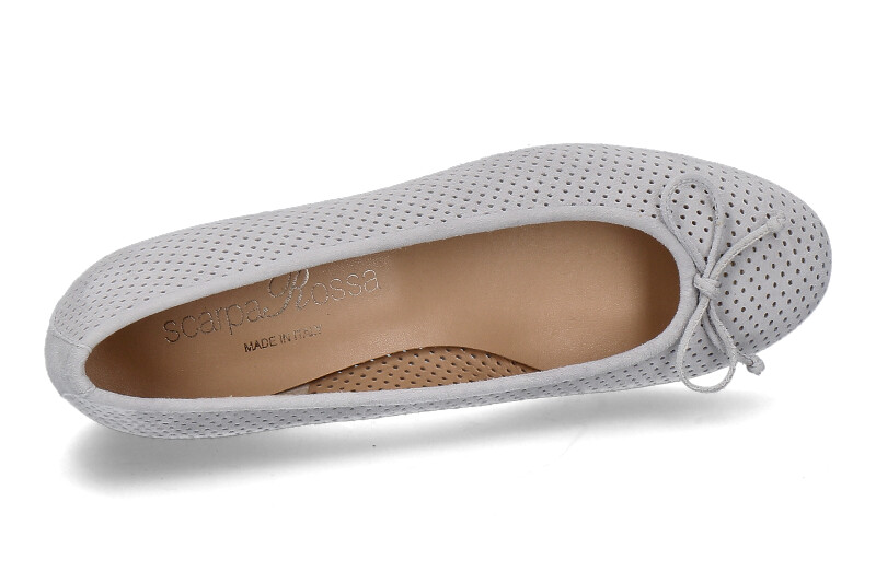 ScarpaRossa Ballerina CAMOSCIO PERLA