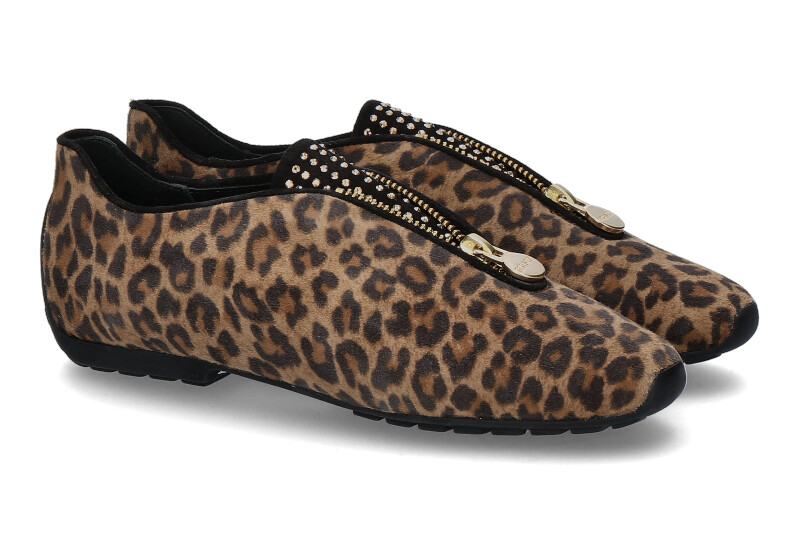Mania slipper CAMOSCIO LEOPARDINO SWAROVSKI