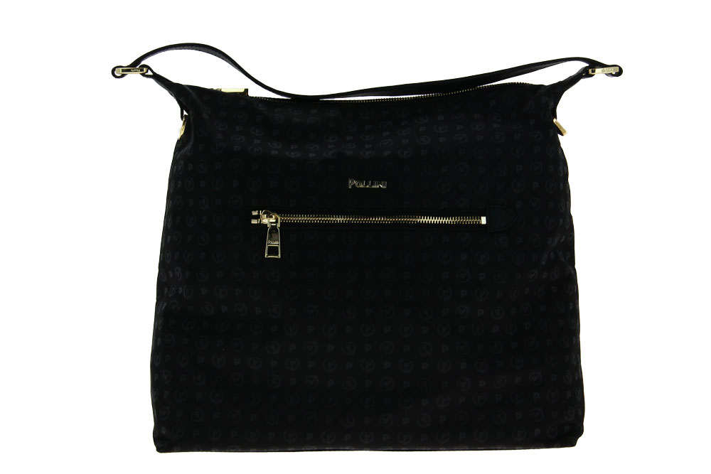 Pollini bag BORSA SOFT NYLON NERO VITELLO