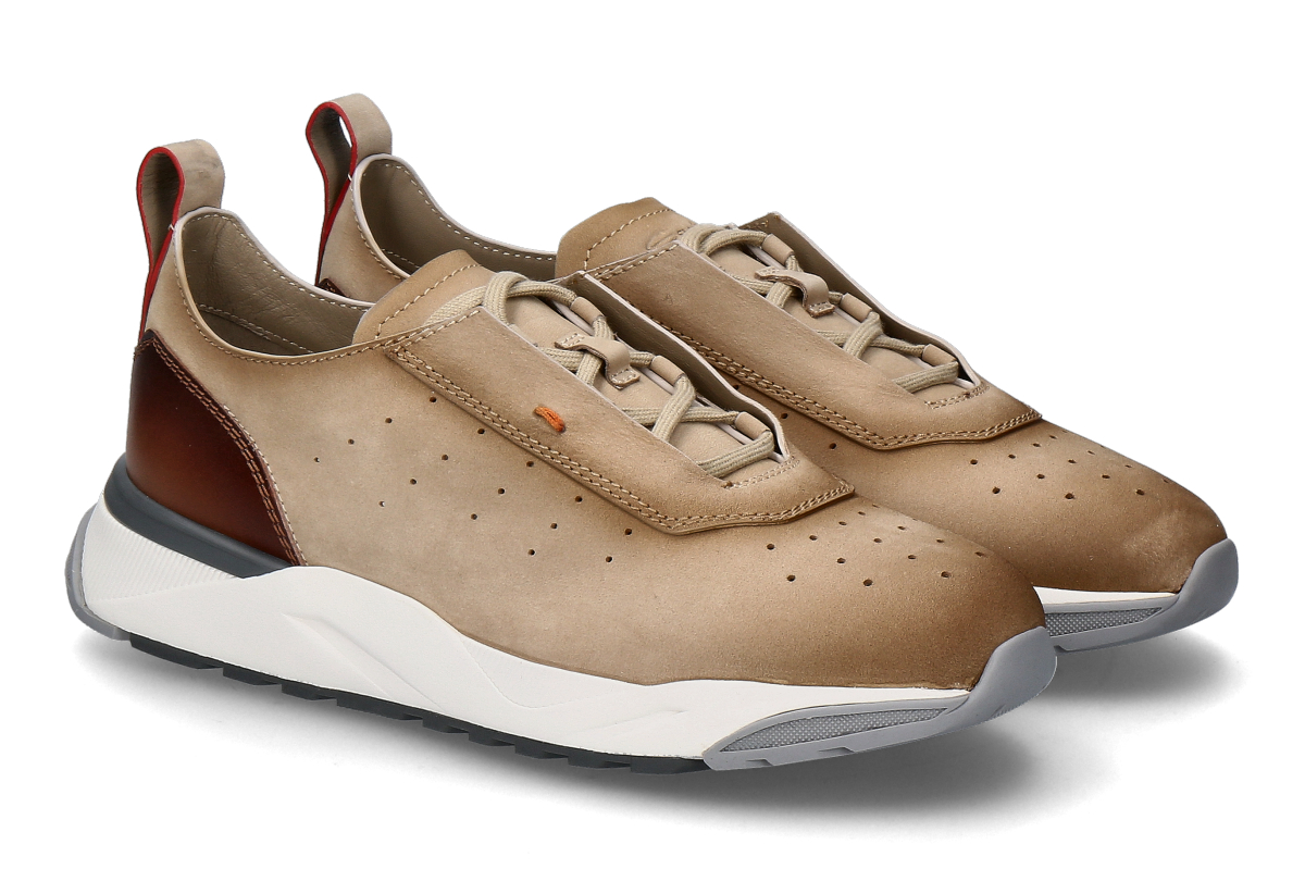 Santoni men's- sneaker NEW LEAS- beige
