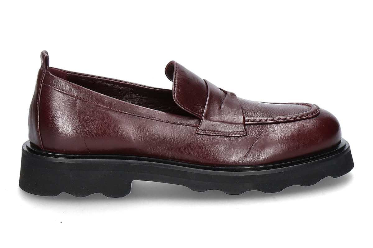 Pomme d'Or Loafer NICKY GLOVE GOMMA- bordo