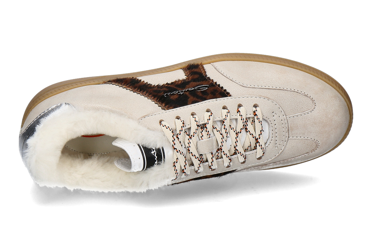 Santoni Damen-Sneaker gefüttert OLY NAPPA PONY-beige_232200110_4