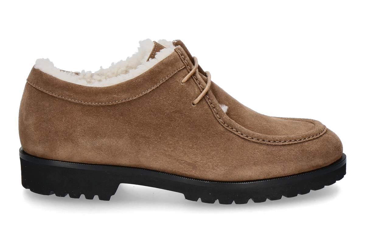 Unützer Schnürschuh gefüttert VELOURS 56- taupe
