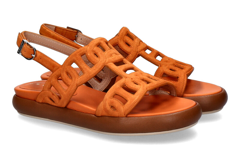 Unützer sandals VELOURS MOUSSE CUOIO