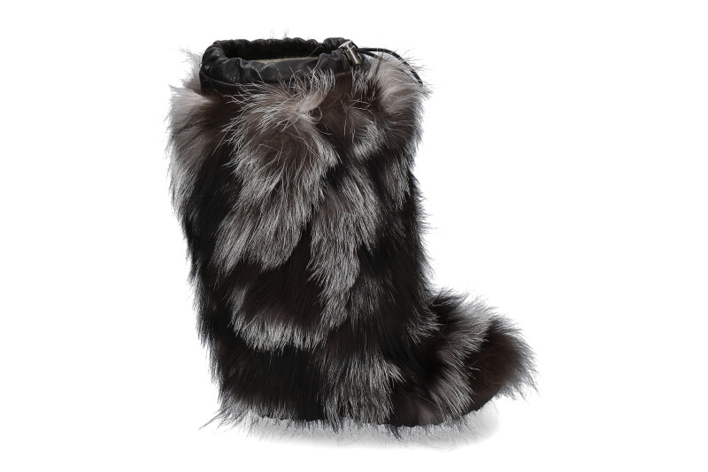 Oscar Sport fur boots PENELOPE NERO-SILVER