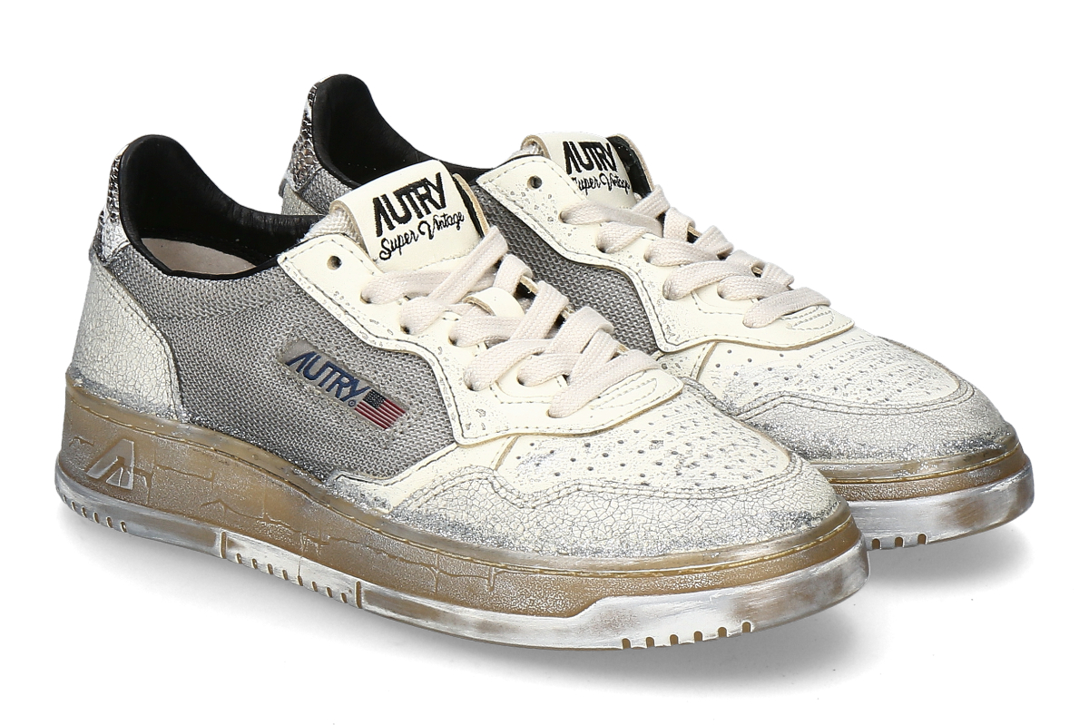 Autry women's- sneaker SUPER VINTAGE ME01- silver/ black
