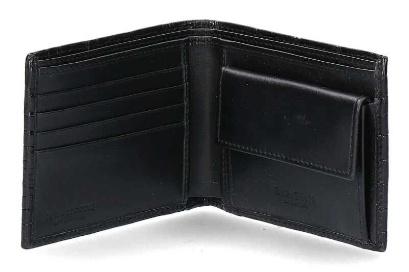 Silvano Biagini wallet ALLIGATORE NERO