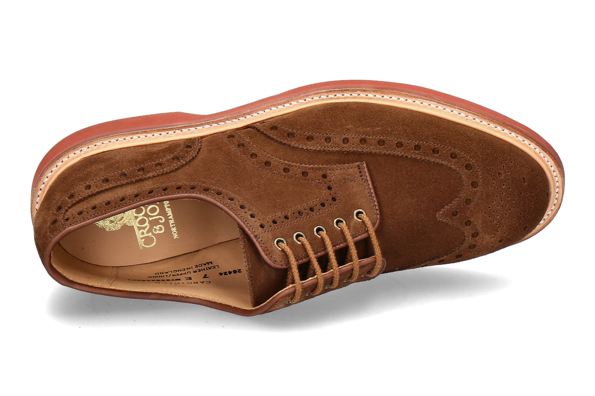 Crockett Jones Schnürschuh CARDIGAN SUEDE- snuff_132300232_4