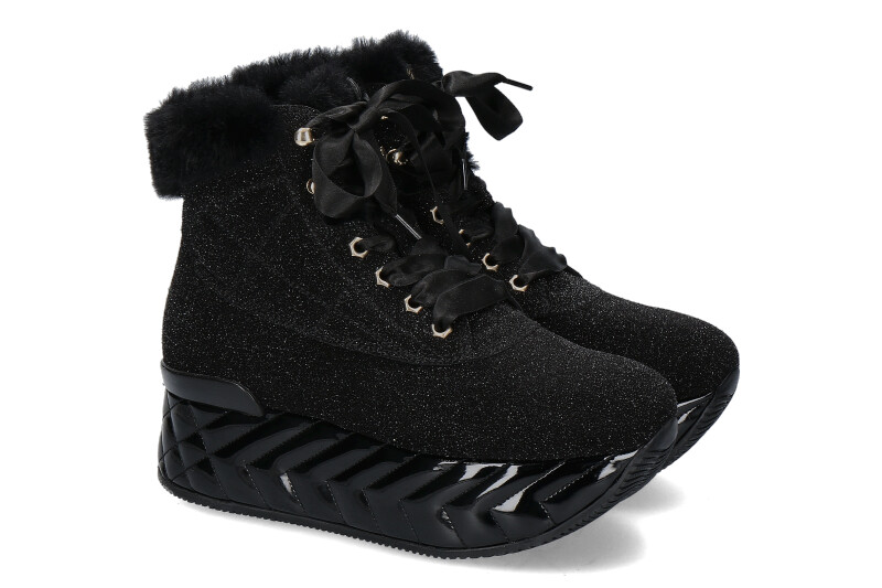 Hogan lace-up ankle boots MAXMATELASSE MID CUT NERO
