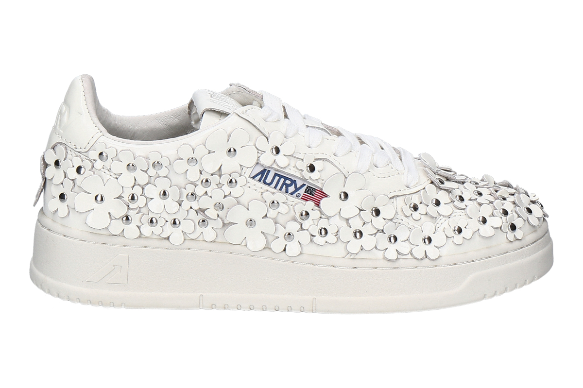 Autry Women's Sneaker MEDALIST LOW FLOWER - white