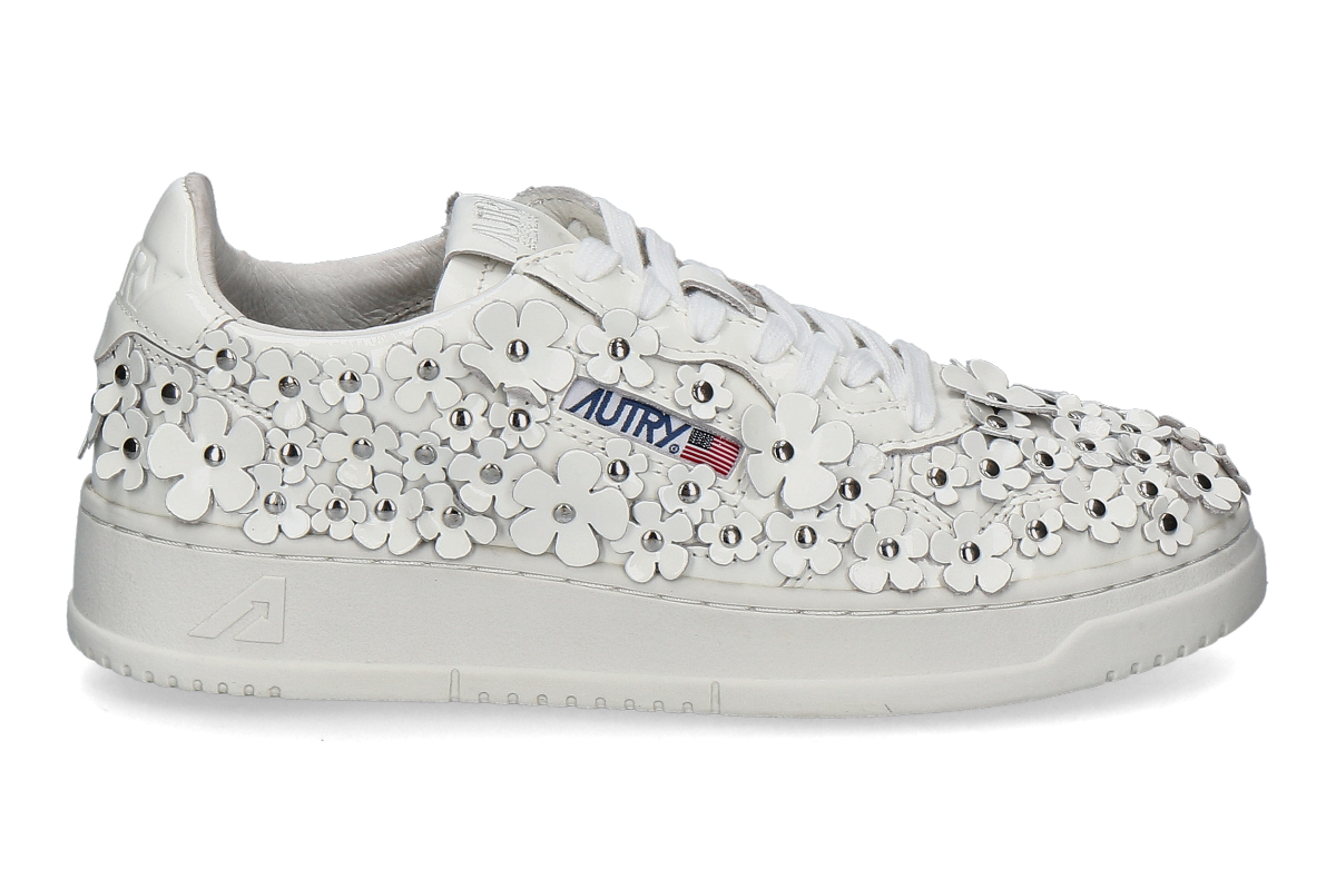 Autry Women's Sneaker MEDALIST LOW FLOWER - white