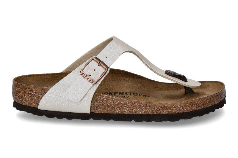 Birkenstock mules GIZEH PEARL WHITE NORMAL