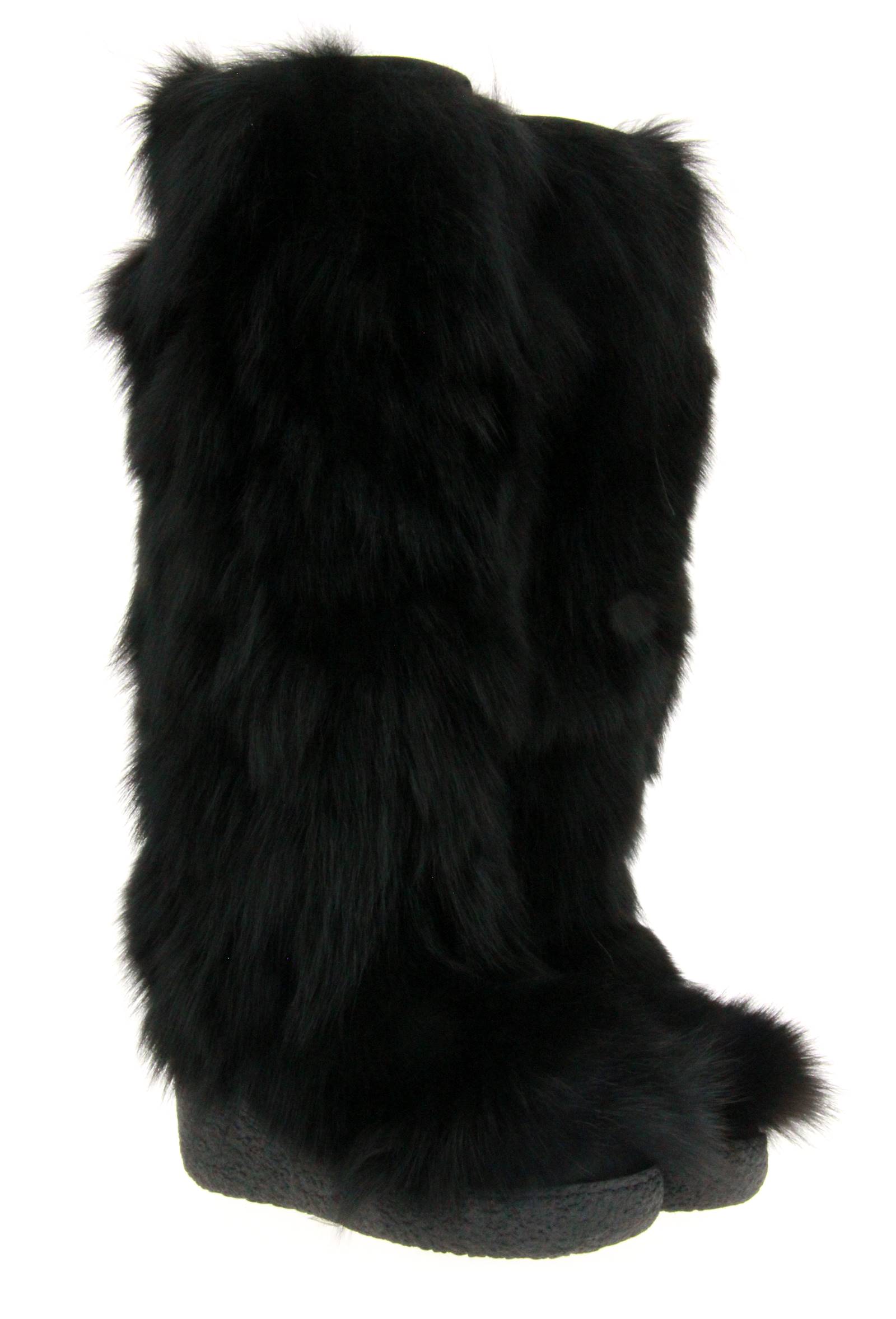 Diavolezza fur boots BLACK FOX