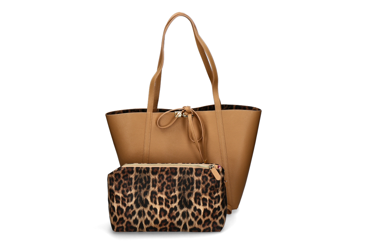 Braccialini shopper DOUBLE- biscotto/ beige