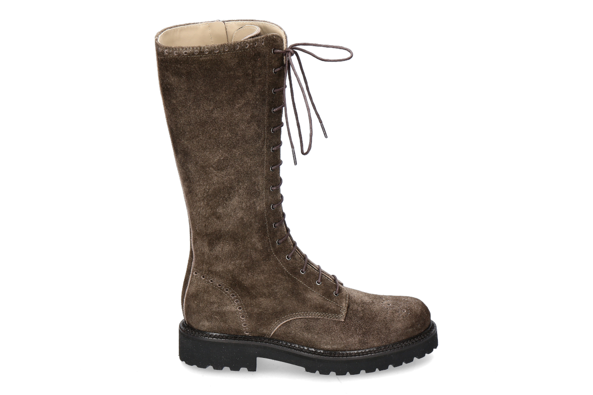dirndl + bua lace-up boots ANTIKBOCK MOOR- lodengrün
