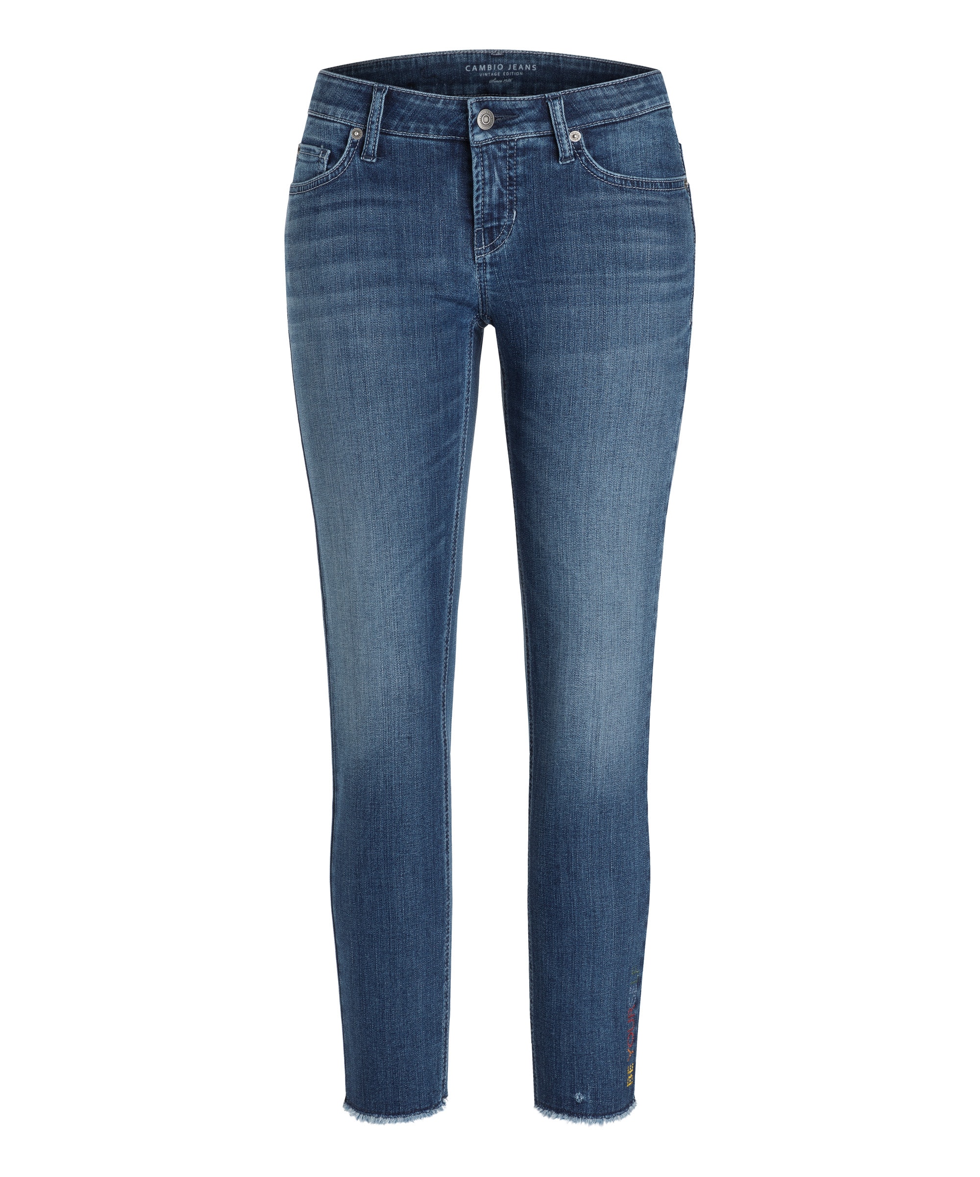 Cambio jeans Liu short DARK PEPPY USED FRINGED HEM