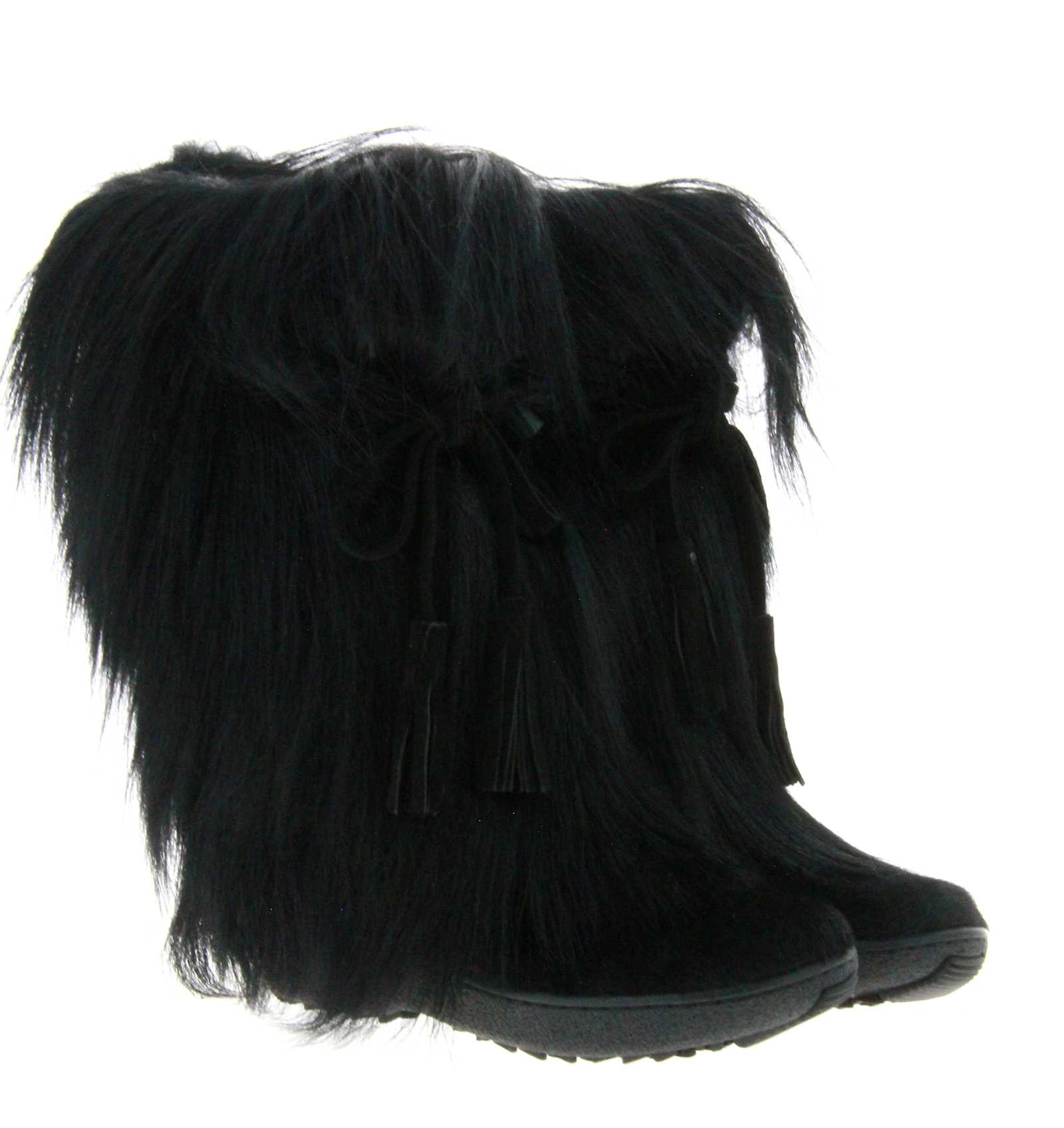 Oscar Sport fur boots SCARLET NERO