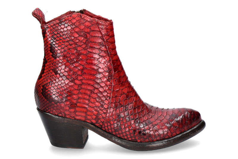 La Bottega di Lisa ankle boots PITONE ROSSO