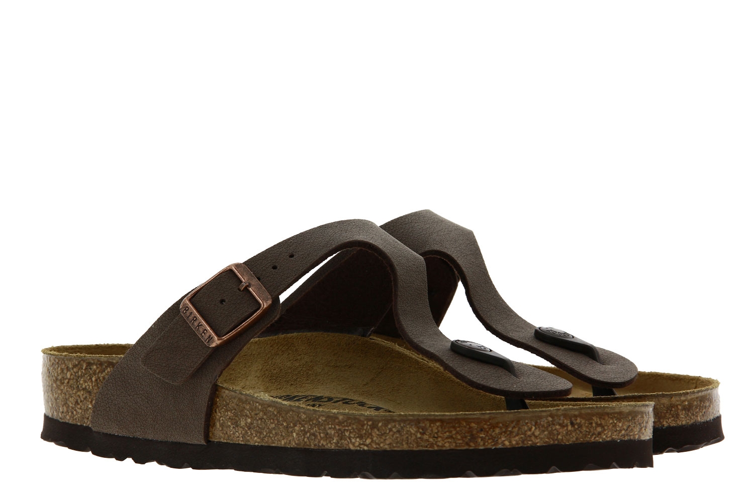 Birkenstock mules SCHMAL GIZEH NUBUK MOCCA 