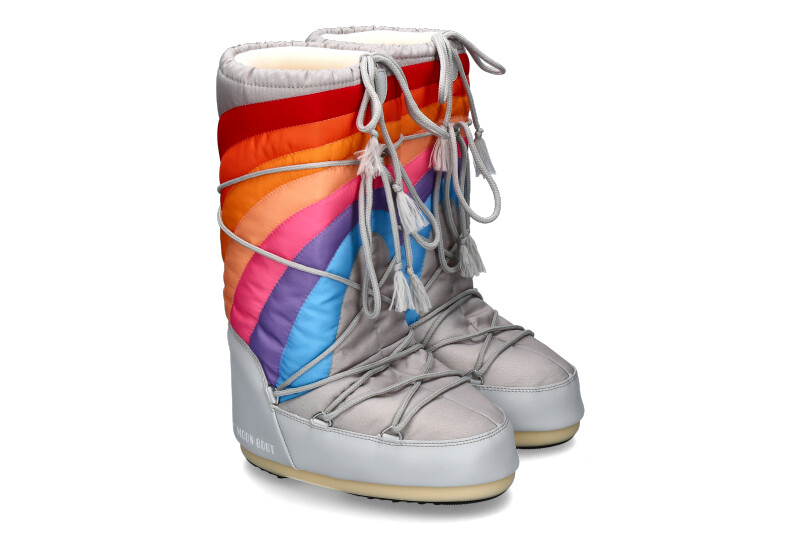 Moon Boot snow boots ICON RAINBOW GLACIER BLUE RED