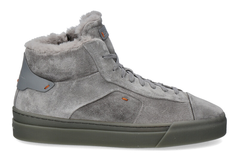 Santoni sneaker high lined GRIGIO