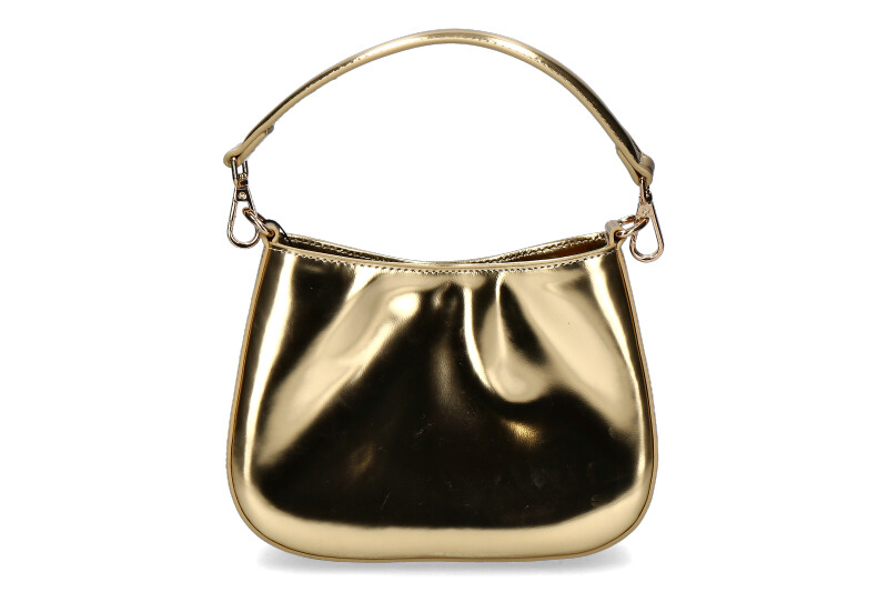 La Carrie shoulder bag SHINY SMALL LEATHER GOLD