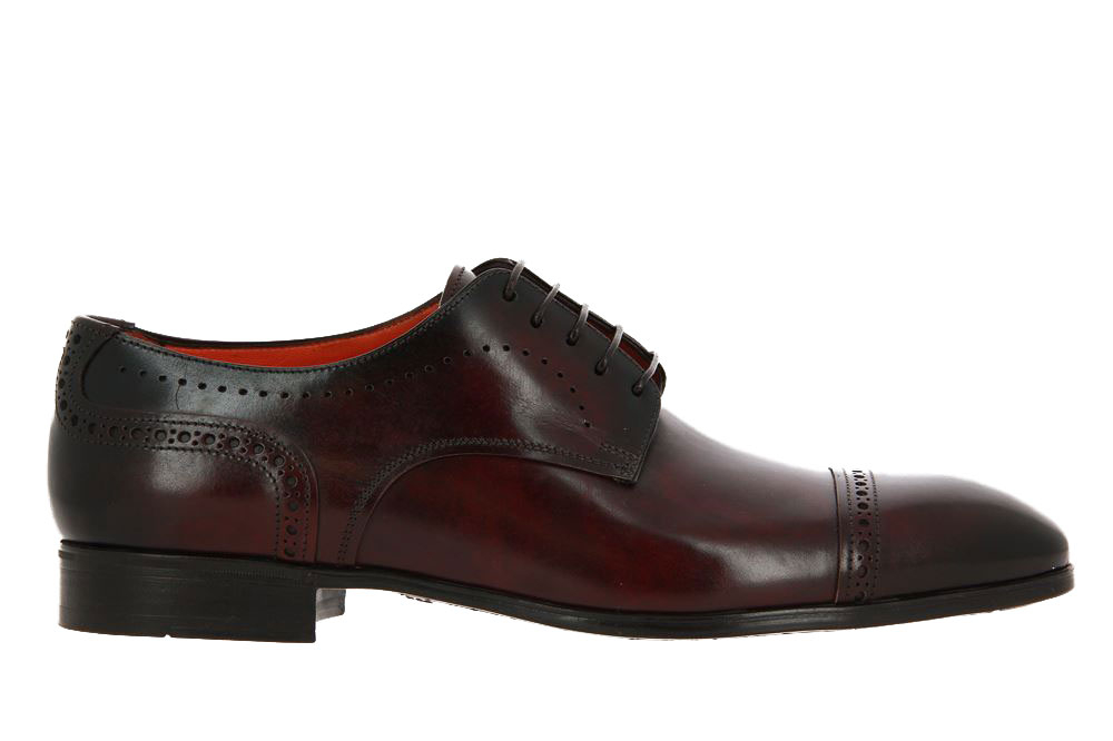 Santoni lace-up LEATHER BROWN