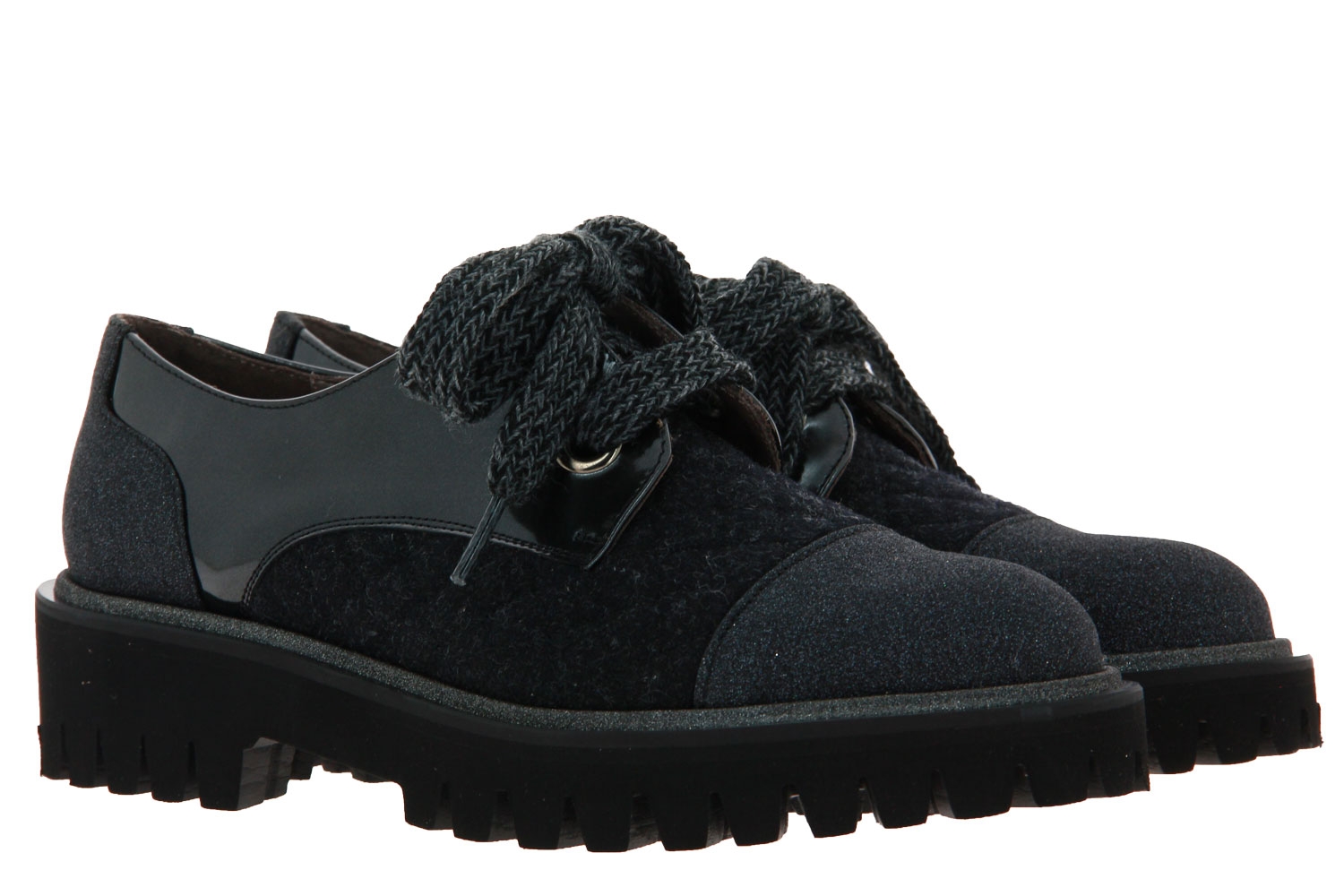 Pertini lace-up NEVA OFFBLACK 