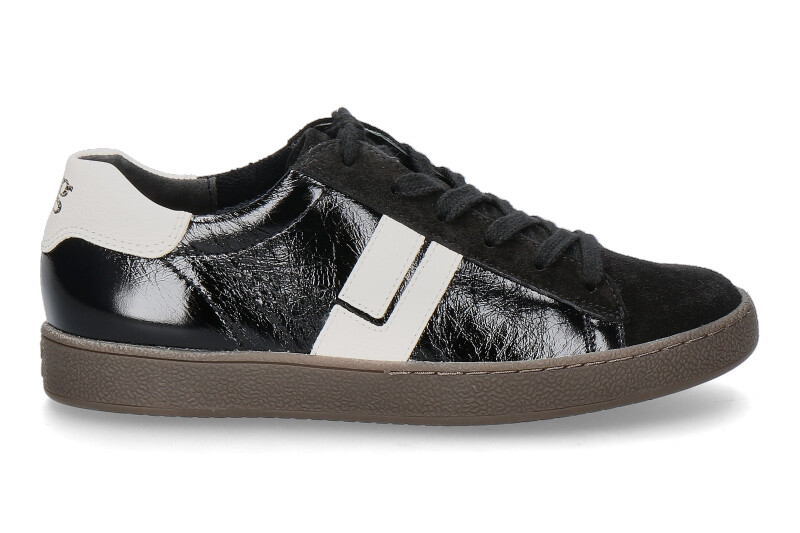 Paul Green Sneaker S. SUEDE/GLOSSY C.- black/black