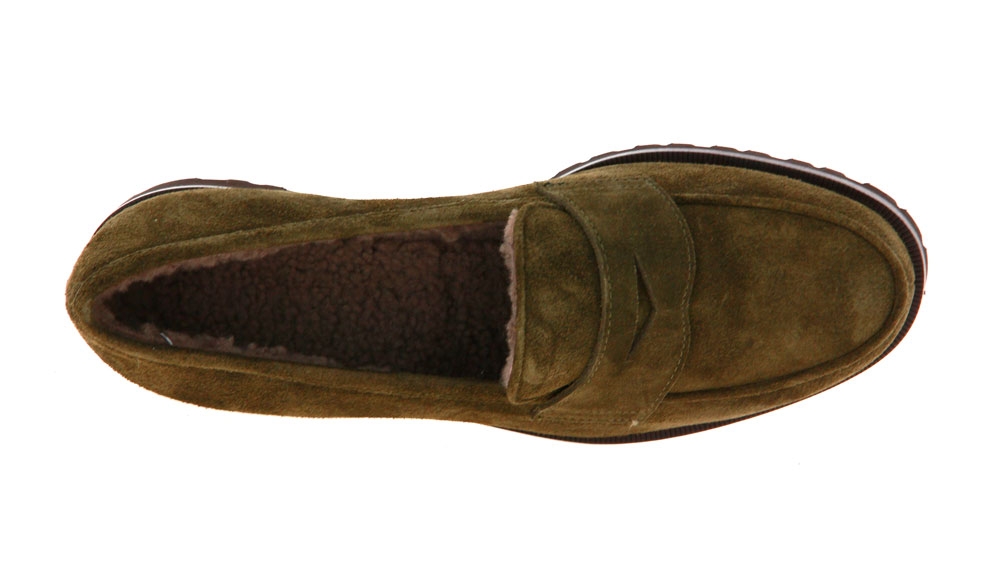 Unützer slipper lined VELOUR KHAKI