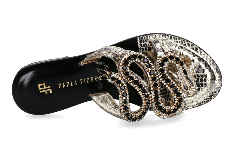 Paola Fiorenza mules DRAGEE PLATINO DRAGONE 